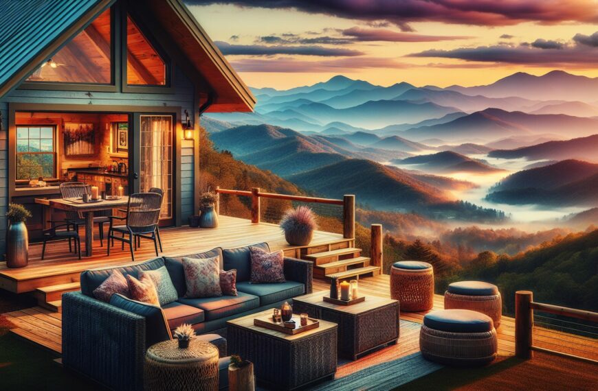 Airbnb accommodations with mountain views in Asheville